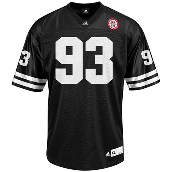 Nebraska Cornhuskers Ndamukong Suh #93 Black Youth(Kids) Jersey Adidas-Pro Kit Vault | Brand New 26/27 Sports Jerseys