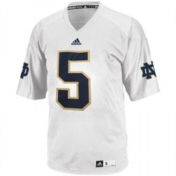 Men Notre Dame Fighting Irish #5 Manti Te'o White Adidas Stitch Jersey-Pro Kit Vault | Brand New 26/27 Sports Jerseys