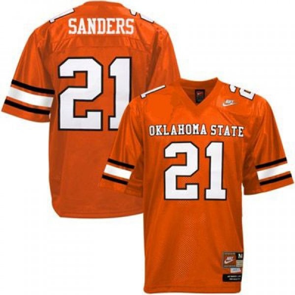 Nike Oklahoma State Cowboys #21 Barry Sanders Youth(Kids) Jersey - Orange-Pro Kit Vault | Brand New 26/27 Sports Jerseys