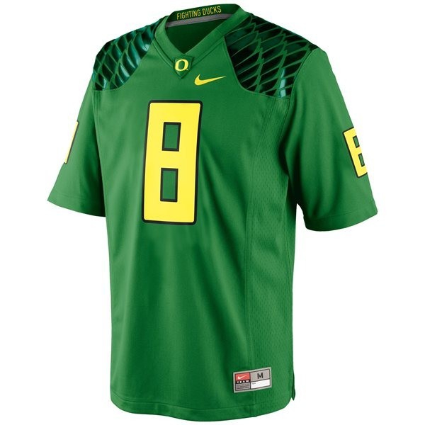 Oregon Ducks Marcus Mariota #8 Apple Green Youth(Kids) Jersey Nike-Pro Kit Vault | Brand New 26/27 Sports Jerseys