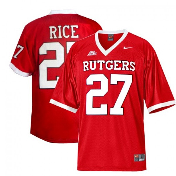 Nike Rutgers Scarlet Knights #27 Ray Rice Men Stitch Jersey - Red-Pro Kit Vault | Brand New 26/27 Sports Jerseys