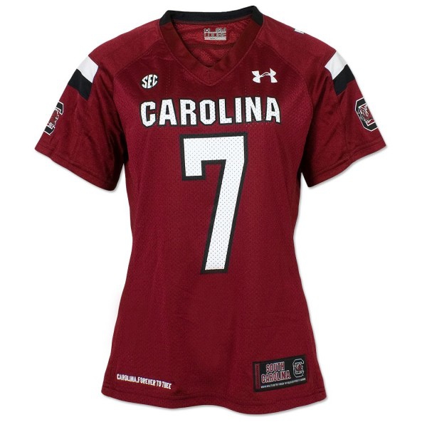 Under Armour South Carolina Gamecocks #7 Jadeveon Clowney Womens Jersey - Red-Pro Kit Vault | Brand New 26/27 Sports Jerseys