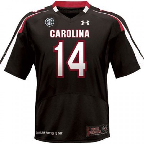 South Carolina Gamecocks Connor Shaw #14 Black Men Stitch Jersey Under Armour-Pro Kit Vault | Brand New 26/27 Sports Jerseys