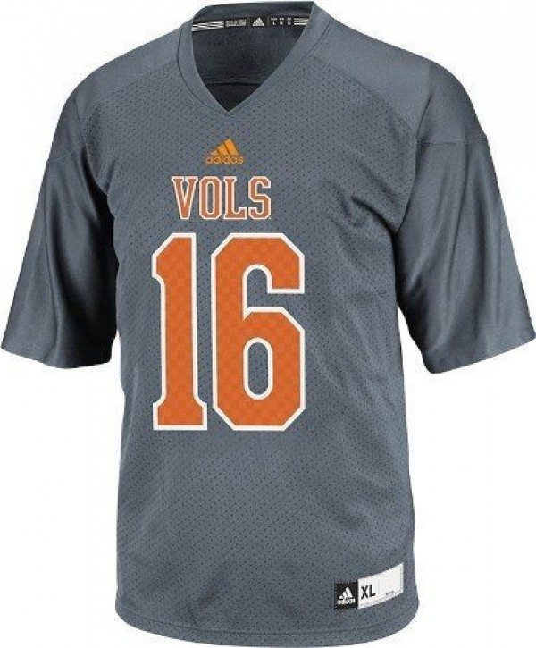 Adidas Tennessee Volunteers #16 Peyton Manning Men Stitch Jersey - Smokey Gray-Pro Kit Vault | Brand New 26/27 Sports Jerseys