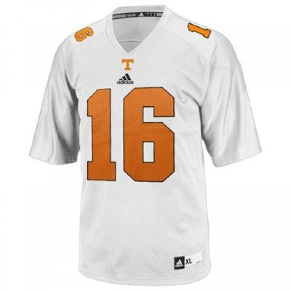Men Tennessee Volunteers #16 Peyton Manning White Adidas Stitch Jersey-Pro Kit Vault | Brand New 26/27 Sports Jerseys