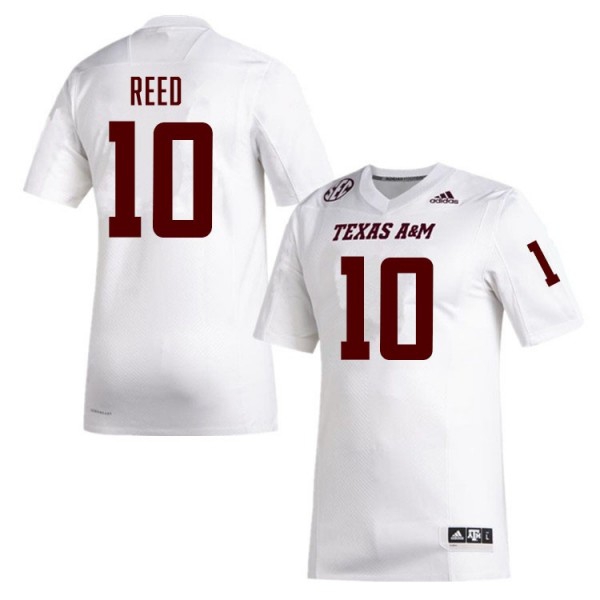 Men Texas A&M Aggies #10 Marcel Reed White Stitch Jerseys-Pro Kit Vault | Brand New 26/27 Sports Jerseys