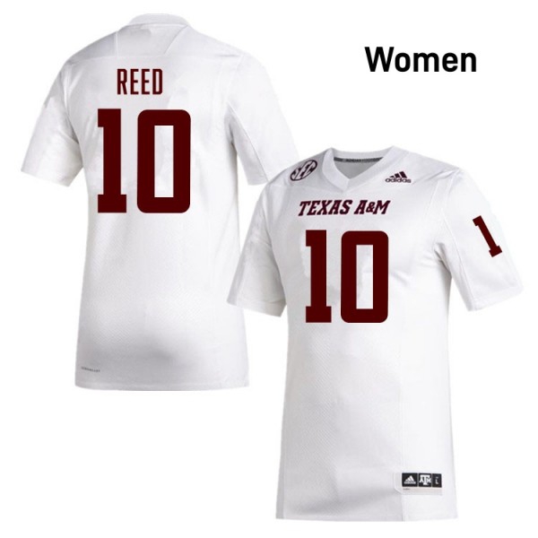 Women Texas A&M Aggies #10 Marcel Reed White Stitch Jerseys-Pro Kit Vault | Brand New 26/27 Sports Jerseys