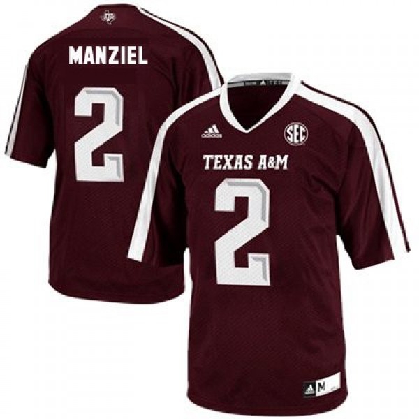 Adidas Texas A&M Aggies #2 Johnny Manziel Youth(Kids) Jersey - Red-Pro Kit Vault | Brand New 26/27 Sports Jerseys