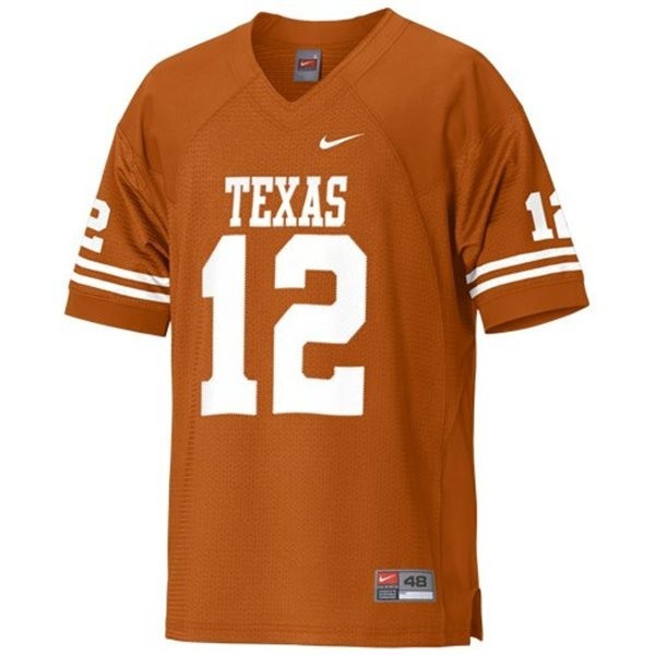 Texas Longhorns Colt McCoy #12 Orange Men Stitch Jersey Nike-Pro Kit Vault | Brand New 26/27 Sports Jerseys