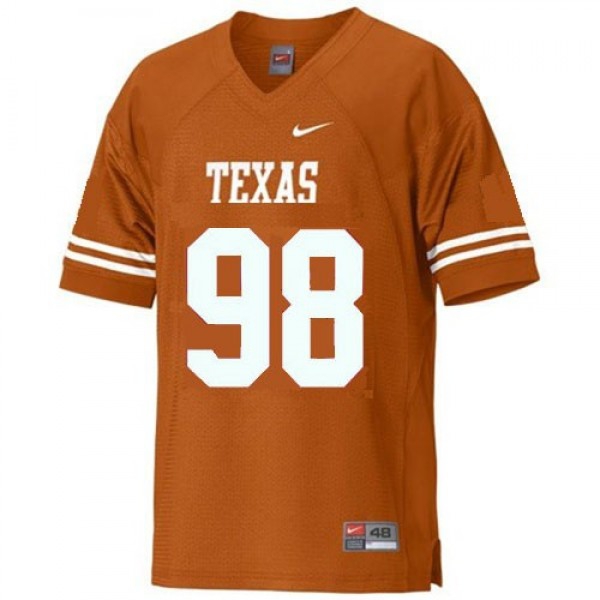 Texas Longhorns Brian Orakpo #98 Orange Men Stitch Jersey Nike-Pro Kit Vault | Brand New 26/27 Sports Jerseys