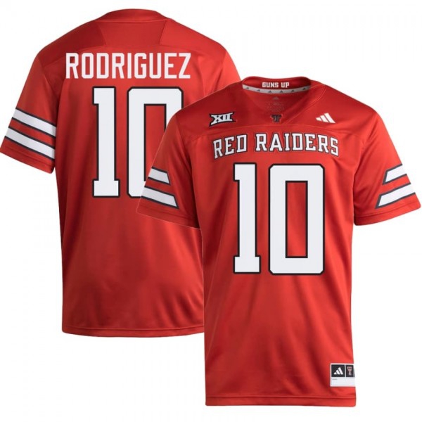 Texas Tech Red Raiders #10 Jacob Rodriguez Men Stitch Jersey - Red-Pro Kit Vault | Brand New 26/27 Sports Jerseys