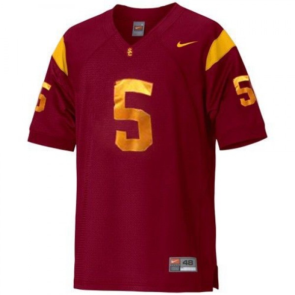Nike USC Trojans #5 Reggie Bush Men Stitch Jersey - Red-Pro Kit Vault | Brand New 26/27 Sports Jerseys