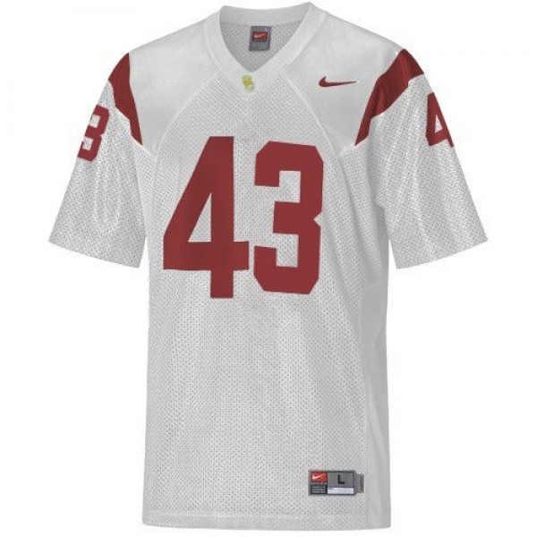 Men USC Trojans #43 Troy Polamalu White Nike Stitch Jersey-Pro Kit Vault | Brand New 26/27 Sports Jerseys