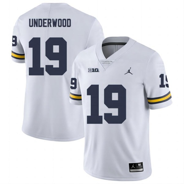 Men Michigan Wolverines #19 Bryce Underwood White Stitch Jersey-Pro Kit Vault | Brand New 26/27 Sports Jerseys