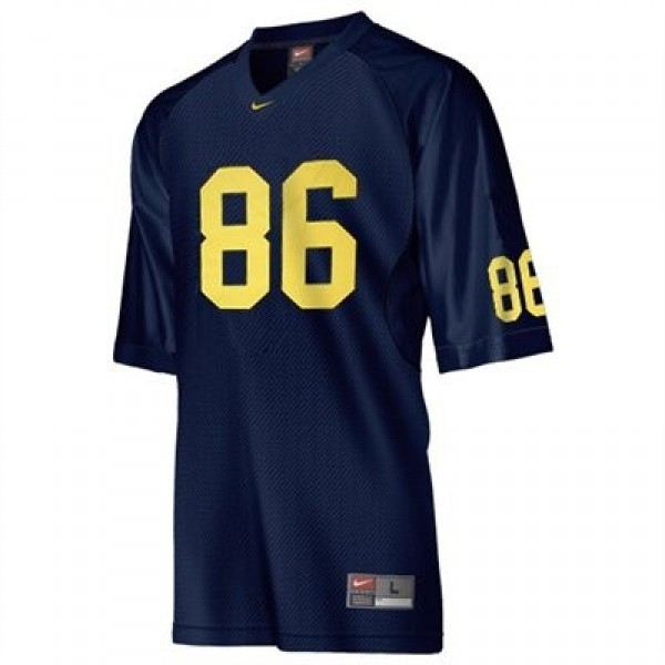 Michigan Wolverines Mario Manningham #86 Blue Youth(Kids) Jersey Nike-Pro Kit Vault | Brand New 26/27 Sports Jerseys