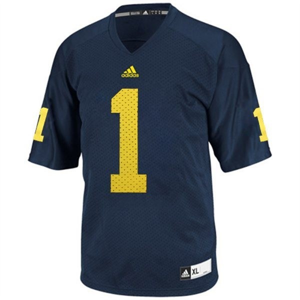 Michigan Wolverines Braylon Edwards #1 Blue Youth(Kids) Jersey Adidas-Pro Kit Vault | Brand New 26/27 Sports Jerseys