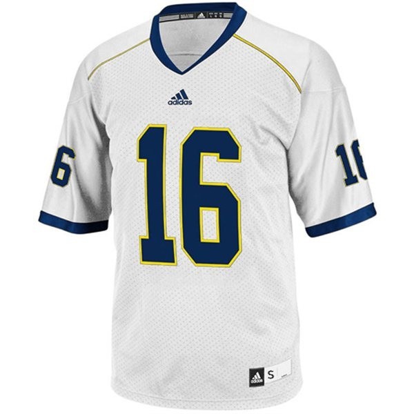 Youth(Kids) Michigan Wolverines #16 Denard Robinson White Adidas Jersey-Pro Kit Vault | Brand New 26/27 Sports Jerseys
