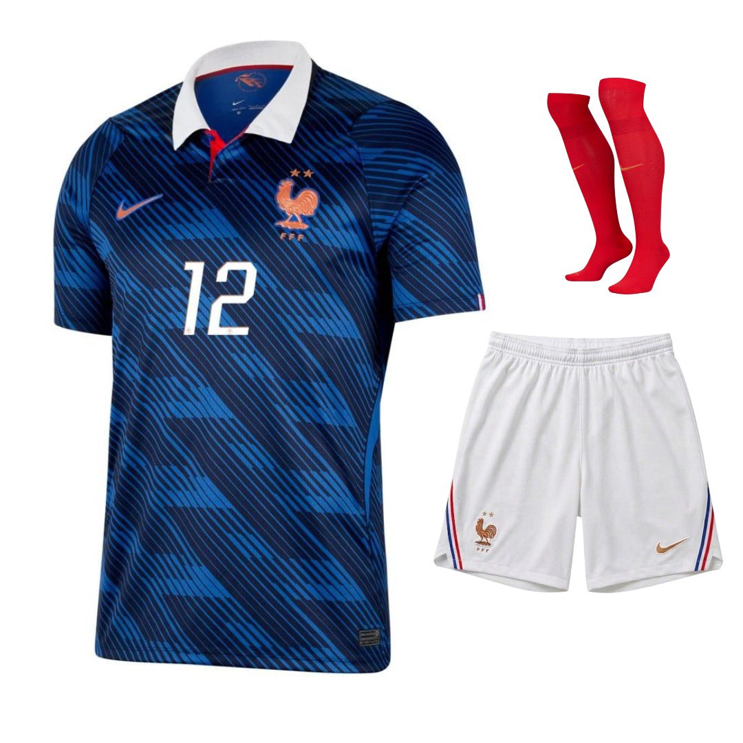 New France Doué Kids Home Kit World Cup 2026-Pro Kit Vault | Brand New 26/27 Sports Jerseys