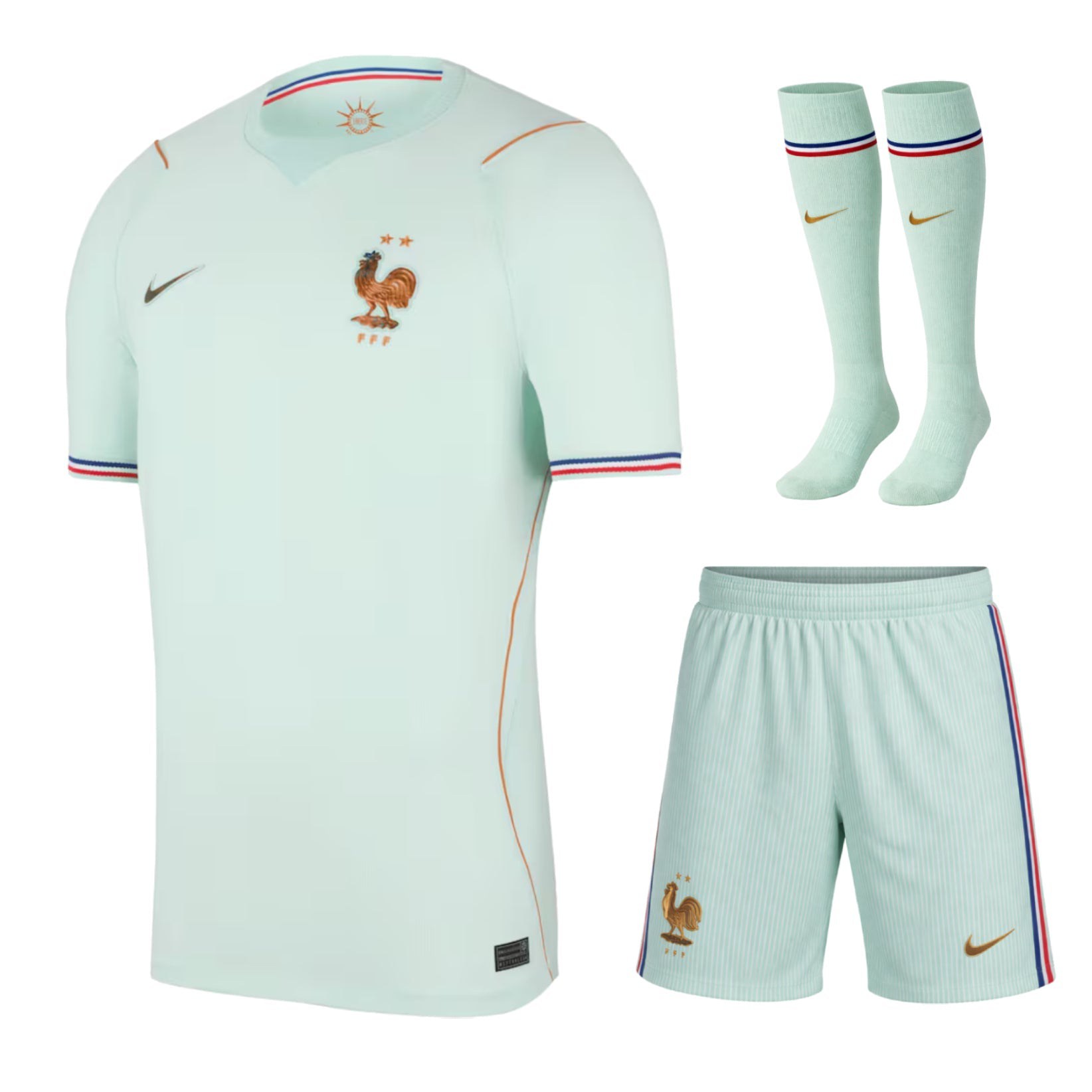 New France Kids' Away Kit Green World Cup 2026-Pro Kit Vault | Brand New 26/27 Sports Jerseys