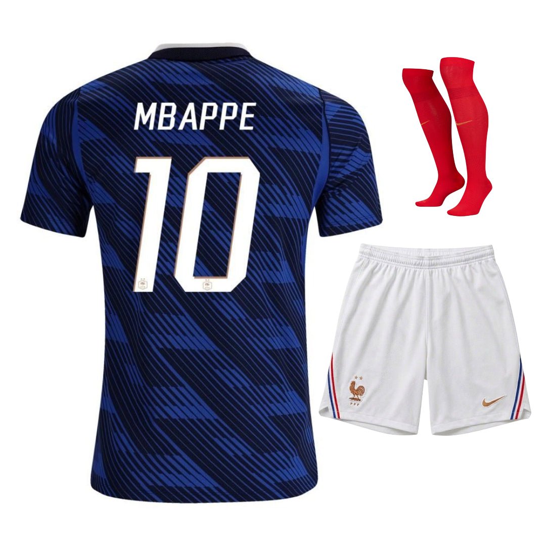 New Kids' France Mbappé Home Kit World Cup 2026-Pro Kit Vault | Brand New 26/27 Sports Jerseys