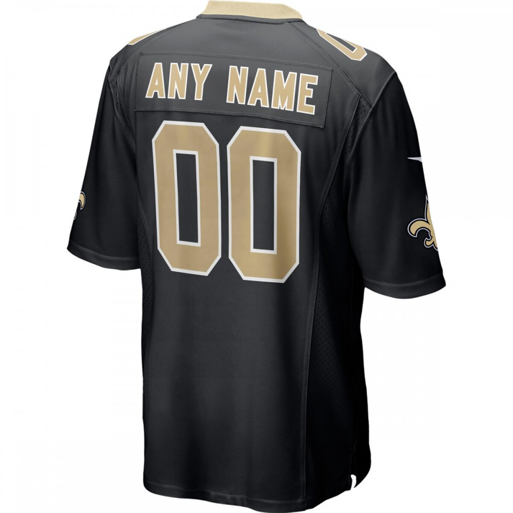 New Orleans Saints Custom Game Jersey - Black-Pro Kit Vault | Brand New 26/27 Sports Jerseys