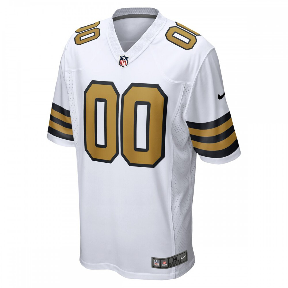 New Orleans Saints Alternate Custom Game Jersey - White-Pro Kit Vault | Brand New 26/27 Sports Jerseys