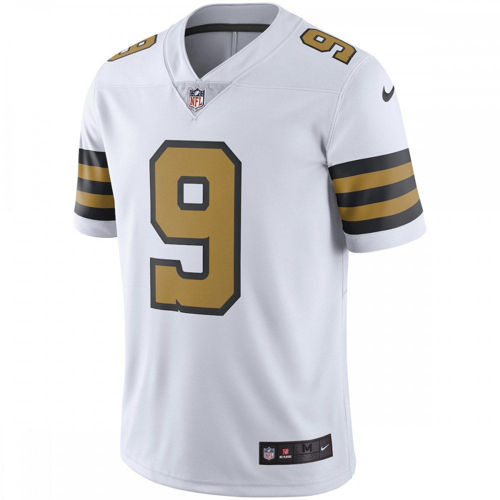 Drew Brees New Orleans Saints Vapor Untouchable Color Rush Limited Player Jersey - White-Pro Kit Vault | Brand New 26/27 Sports Jerseys