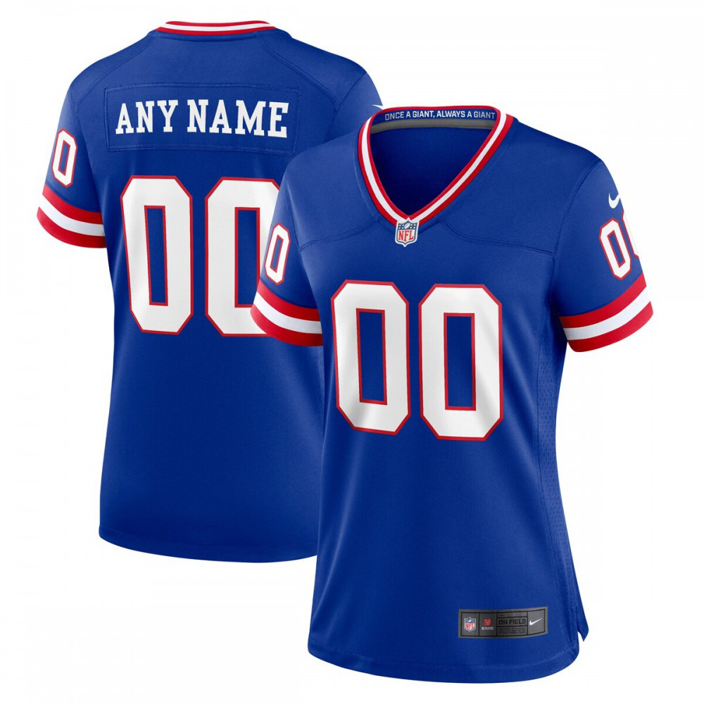 New York Giants Women's Classic Custom Game Jersey - Royal-Pro Kit Vault | Brand New 26/27 Sports Jerseys