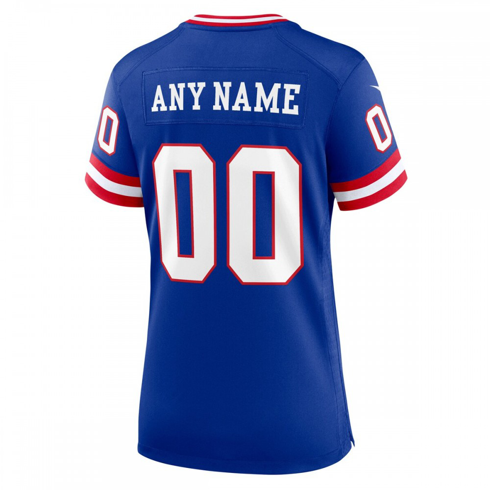 New York Giants Women's Classic Custom Game Jersey - Royal-Pro Kit Vault | Brand New 26/27 Sports Jerseys