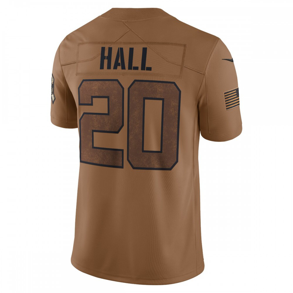 Breece Hall New York Jets 2023 Salute To Service Limited Jersey - Brown-Pro Kit Vault | Brand New 26/27 Sports Jerseys