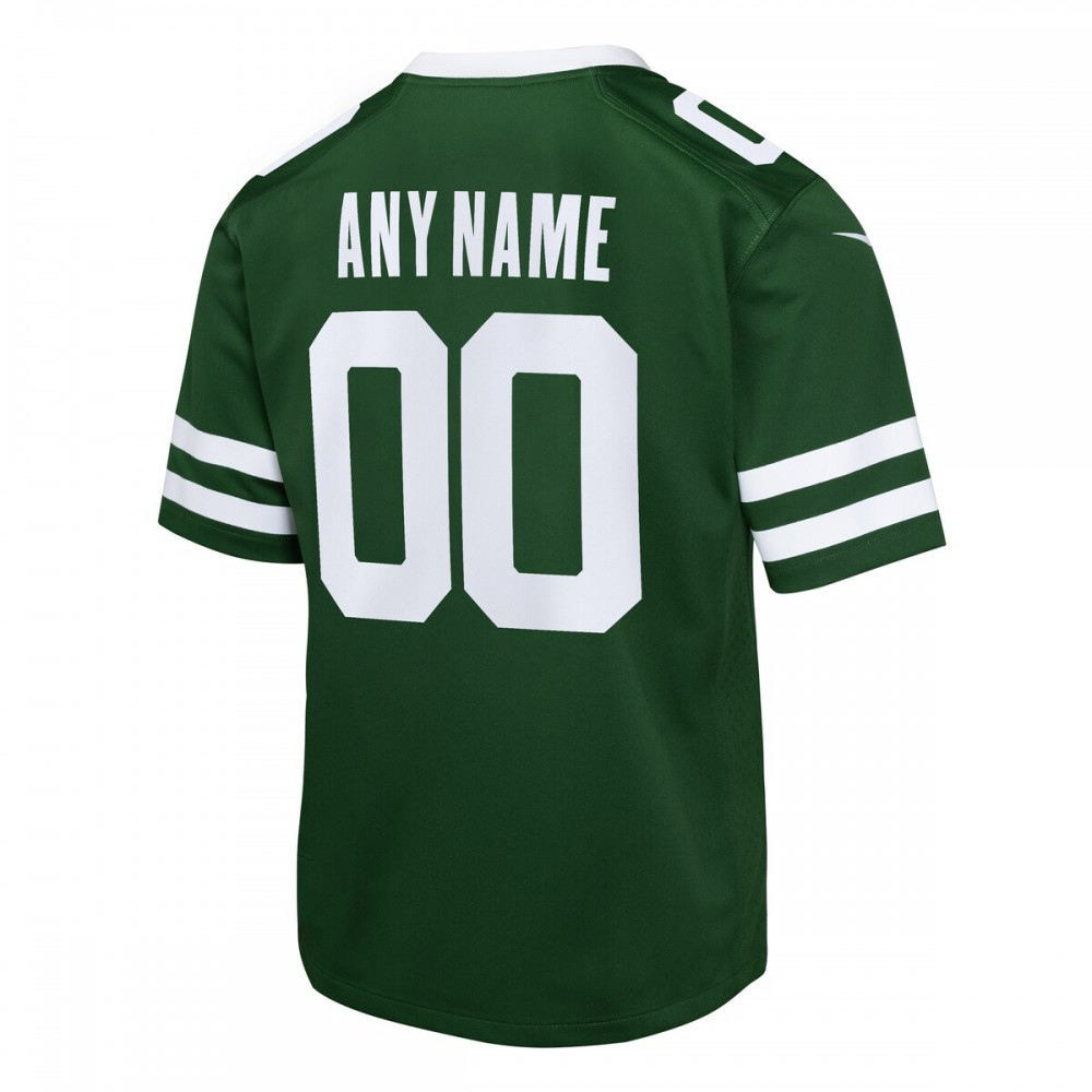 New York Jets Youth Custom Game Jersey - Legacy Green-Pro Kit Vault | Brand New 26/27 Sports Jerseys