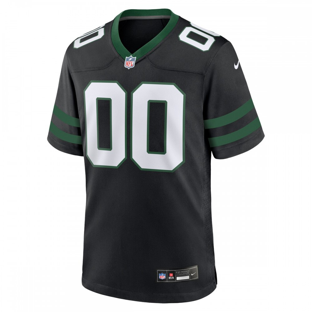 New York Jets Alternate Custom Game Jersey - Legacy Black-Pro Kit Vault | Brand New 26/27 Sports Jerseys