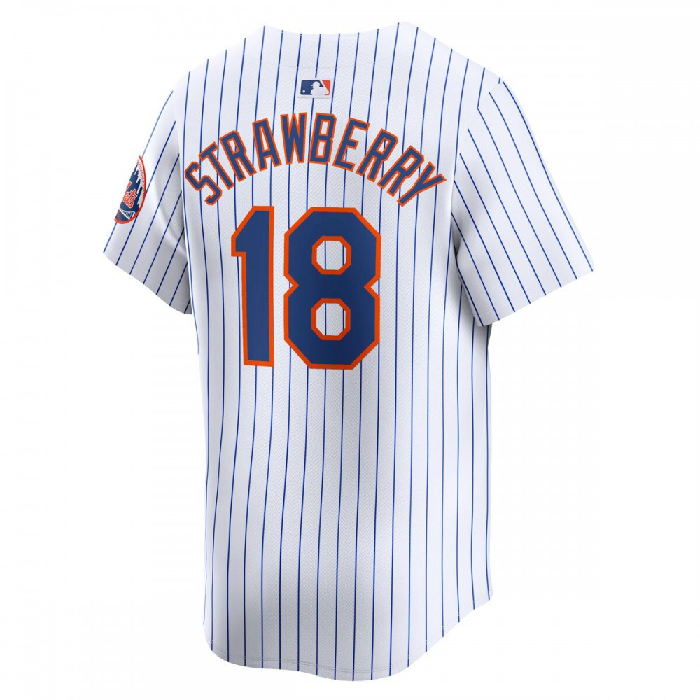 Darryl Strawberry New York Mets Home Limited Player Jersey - White-Pro Kit Vault | Brand New 26/27 Sports Jerseys