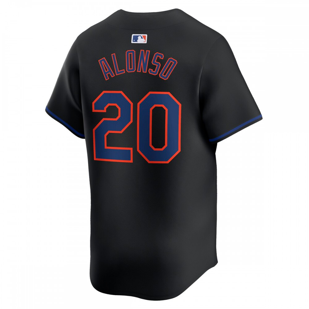 Pete Alonso New York Mets Alternate Limited Player Jersey聽鈥?Black-Pro Kit Vault | Brand New 26/27 Sports Jerseys