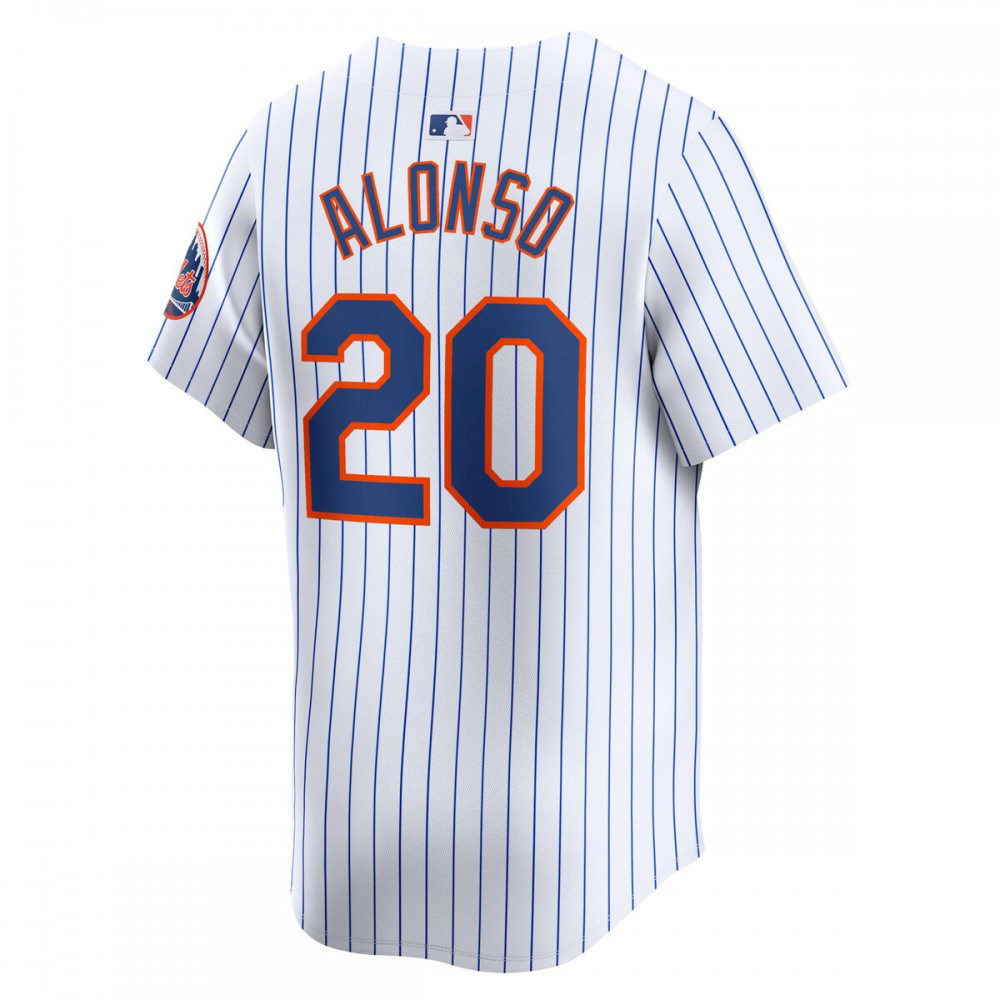 Pete Alonso New York Mets Home Limited Player Jersey - White-Pro Kit Vault | Brand New 26/27 Sports Jerseys