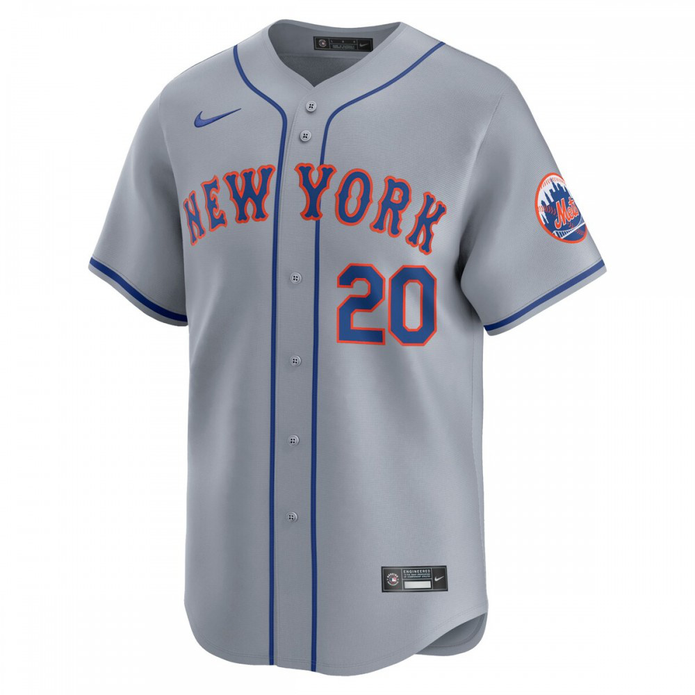 Pete Alonso New York Mets Away Limited Player Jersey - Gray-Pro Kit Vault | Brand New 26/27 Sports Jerseys