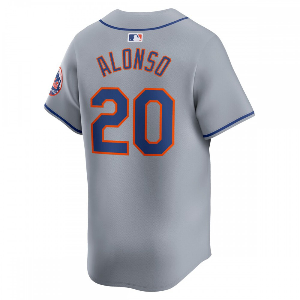 Pete Alonso New York Mets Away Limited Player Jersey - Gray-Pro Kit Vault | Brand New 26/27 Sports Jerseys