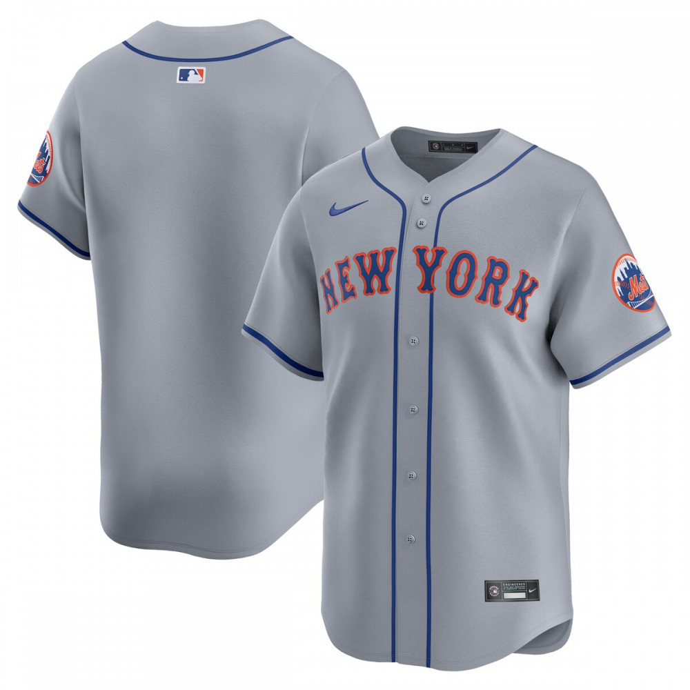 New York Mets Away Limited Jersey - Gray-Pro Kit Vault | Brand New 26/27 Sports Jerseys
