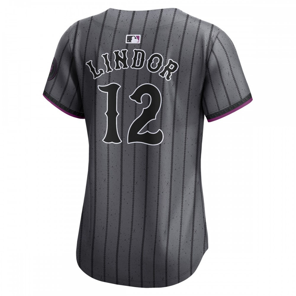 Francisco Lindor New York Mets Women's 2024 City Connect Limited Player Jersey - Graphite-Pro Kit Vault | Brand New 26/27 Sports Jerseys