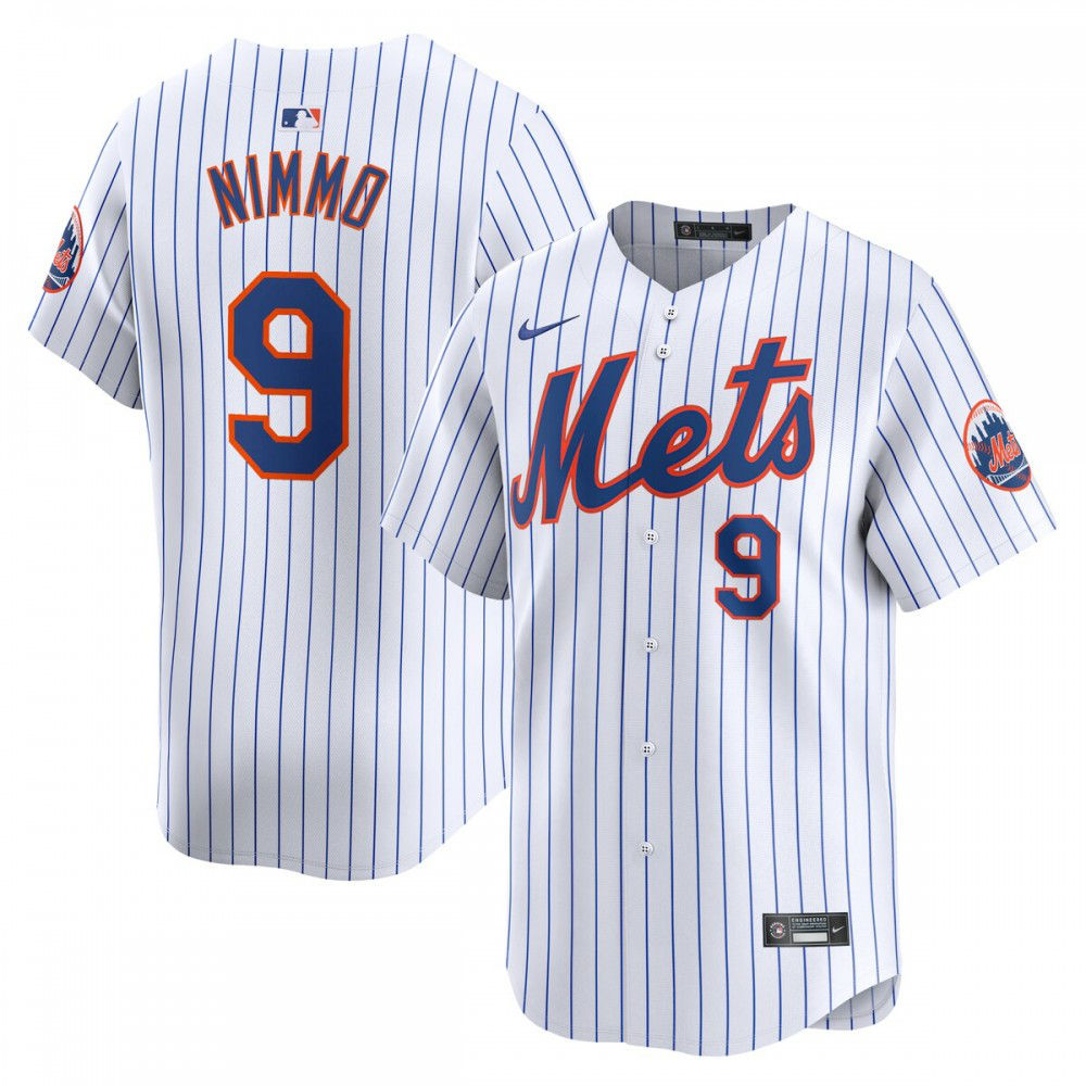 Brandon Nimmo New York Mets Home Limited Player Jersey - White-Pro Kit Vault | Brand New 26/27 Sports Jerseys