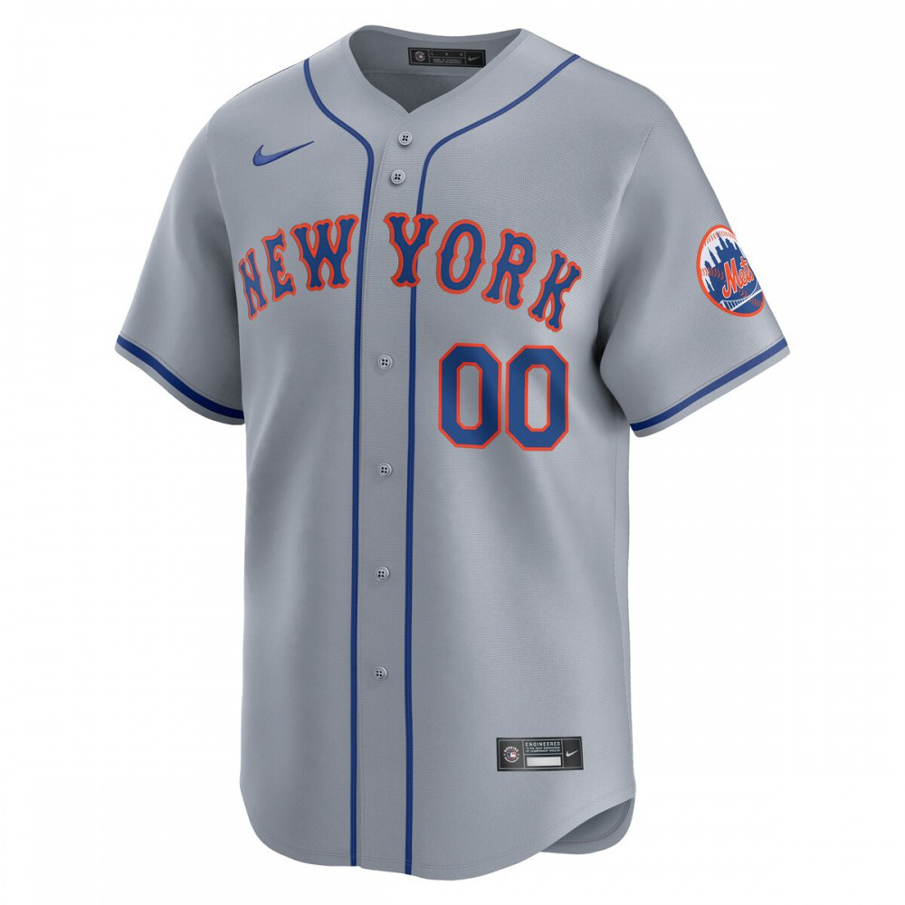 New York Mets Away Limited Custom Jersey - Gray-Pro Kit Vault | Brand New 26/27 Sports Jerseys