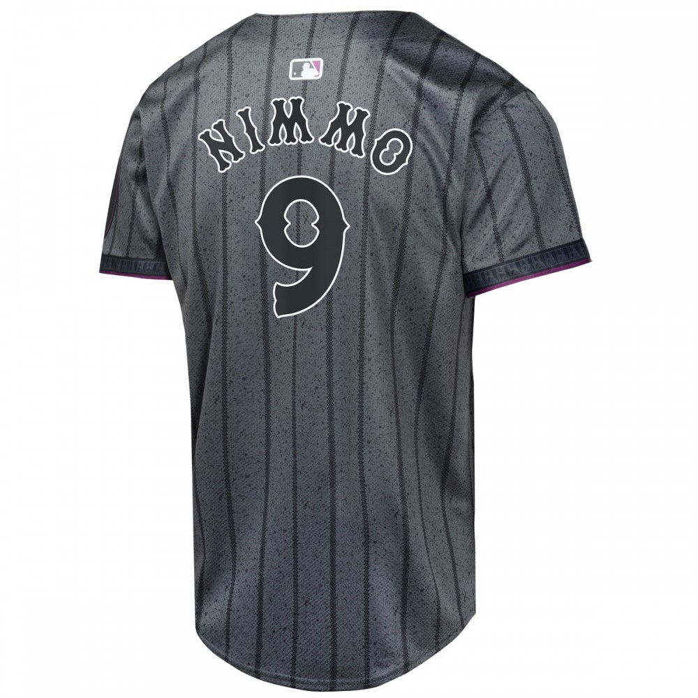 Brandon Nimmo New York Mets Youth 2024 City Connect Limited Player Jersey - Graphite-Pro Kit Vault | Brand New 26/27 Sports Jerseys