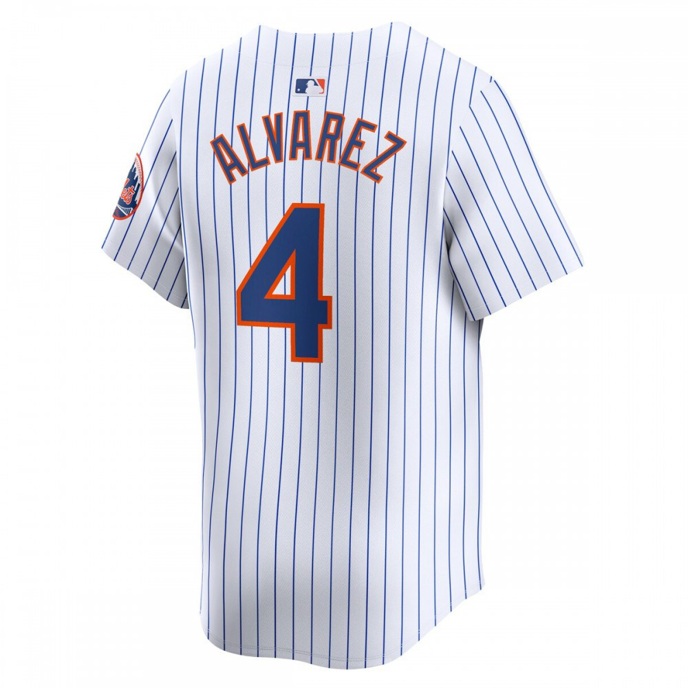 Francisco Alvarez New York Mets Home Limited Player Jersey - White-Pro Kit Vault | Brand New 26/27 Sports Jerseys