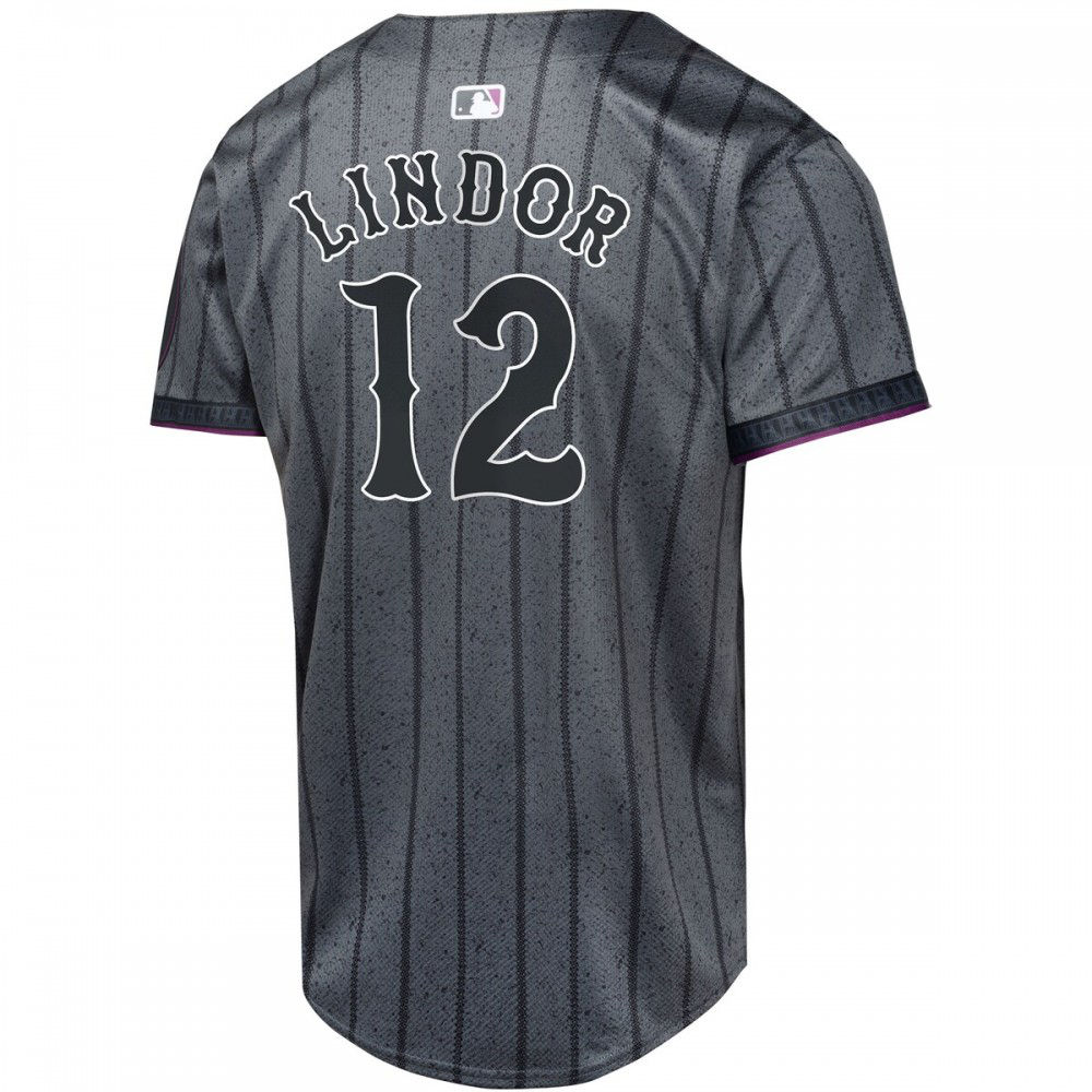 Francisco Lindor New York Mets Youth 2024 City Connect Limited Player Jersey - Graphite-Pro Kit Vault | Brand New 26/27 Sports Jerseys