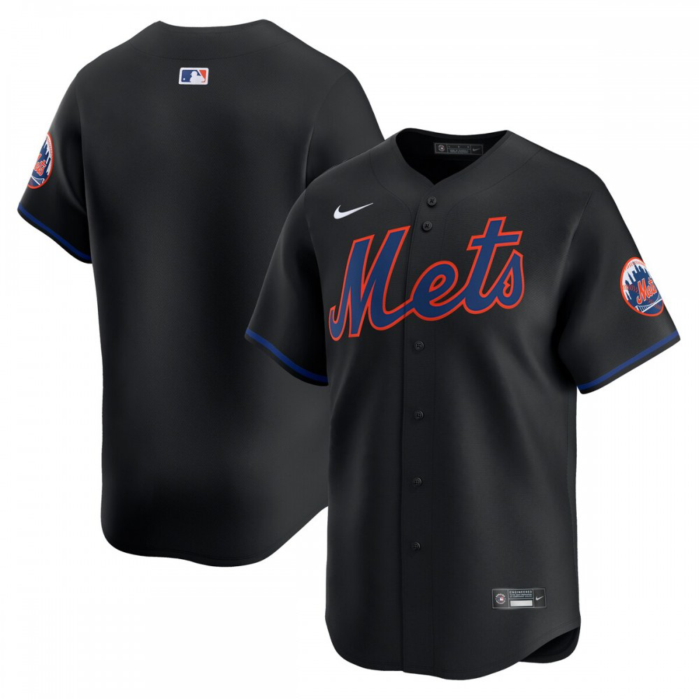 New York Mets Alternate Limited Jersey聽鈥?Black-Pro Kit Vault | Brand New 26/27 Sports Jerseys