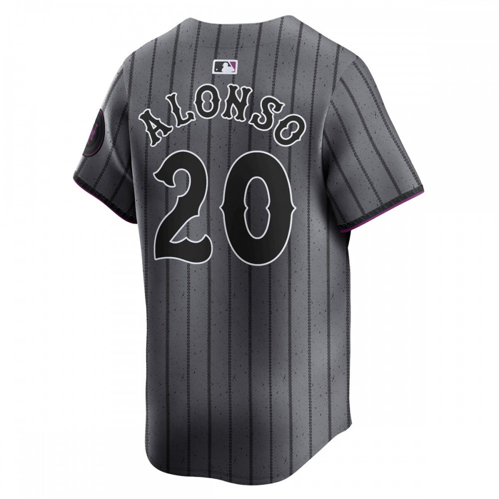 Pete Alonso New York Mets 2024 City Connect Limited Player Jersey - Graphite-Pro Kit Vault | Brand New 26/27 Sports Jerseys