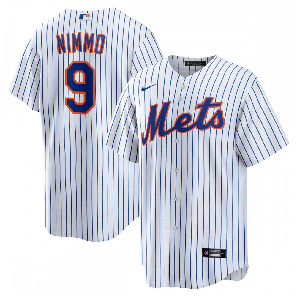 Brandon Nimmo New York Mets Home Official Replica Player Jersey - White-Pro Kit Vault | Brand New 26/27 Sports Jerseys