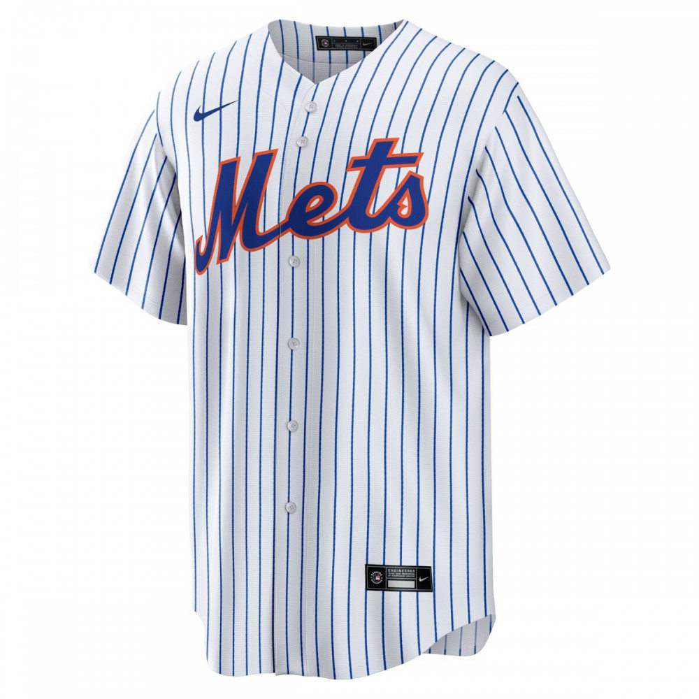 Brett Baty New York Mets Replica Player Jersey - White-Pro Kit Vault | Brand New 26/27 Sports Jerseys