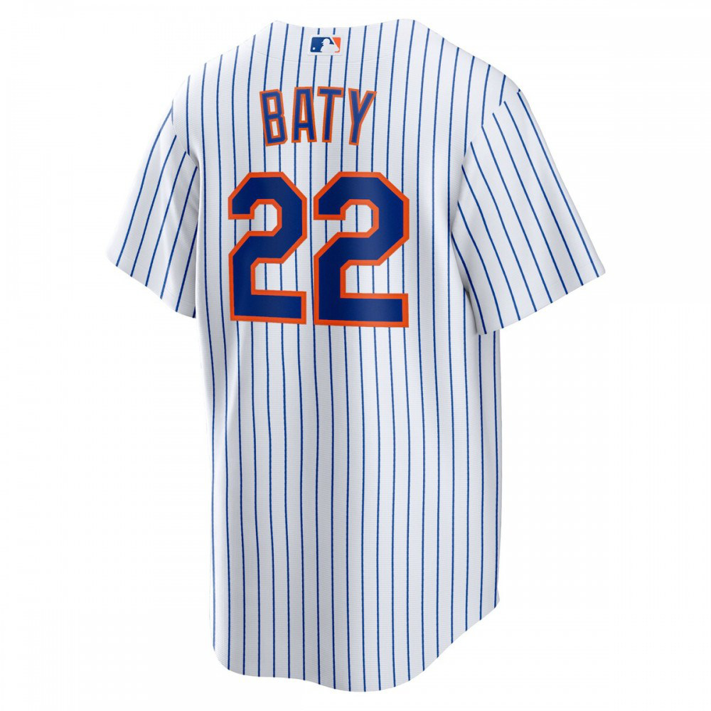 Brett Baty New York Mets Replica Player Jersey - White-Pro Kit Vault | Brand New 26/27 Sports Jerseys
