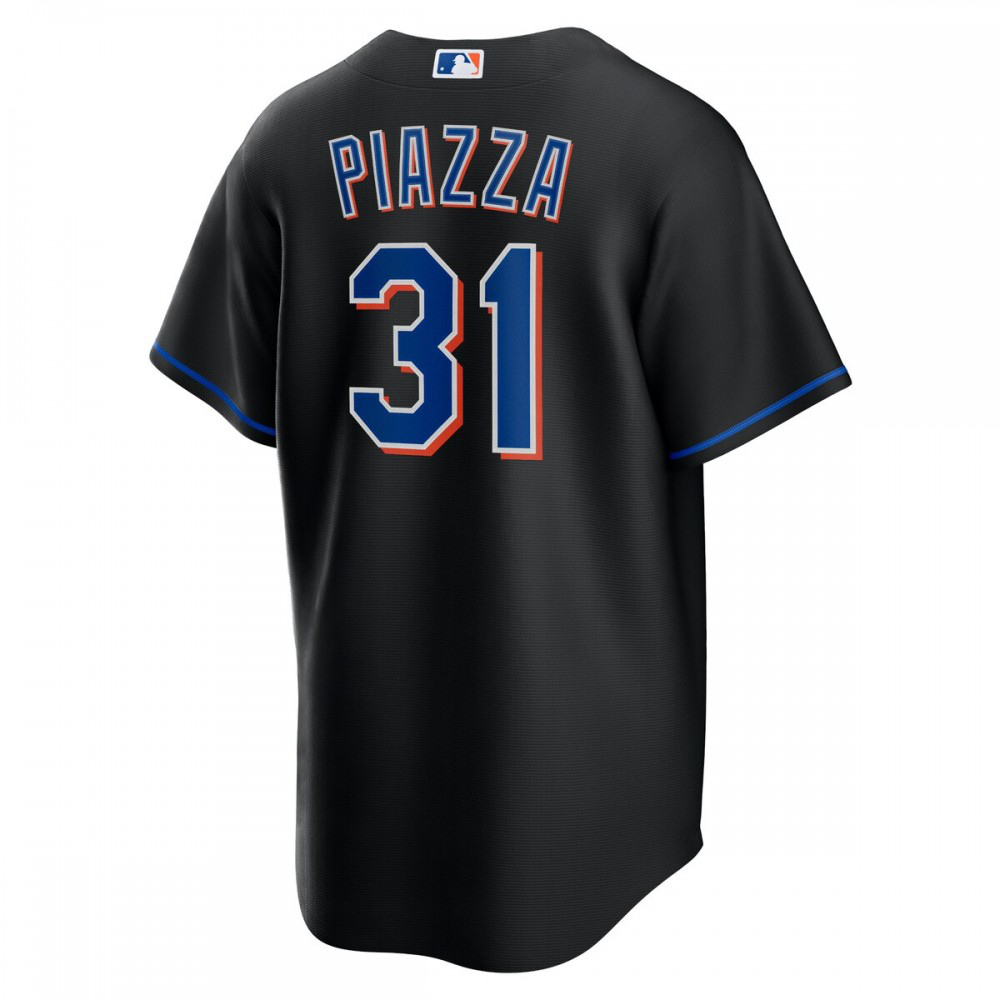 Mike Piazza New York Mets 2022 Alternate Replica Player Jersey - Black-Pro Kit Vault | Brand New 26/27 Sports Jerseys